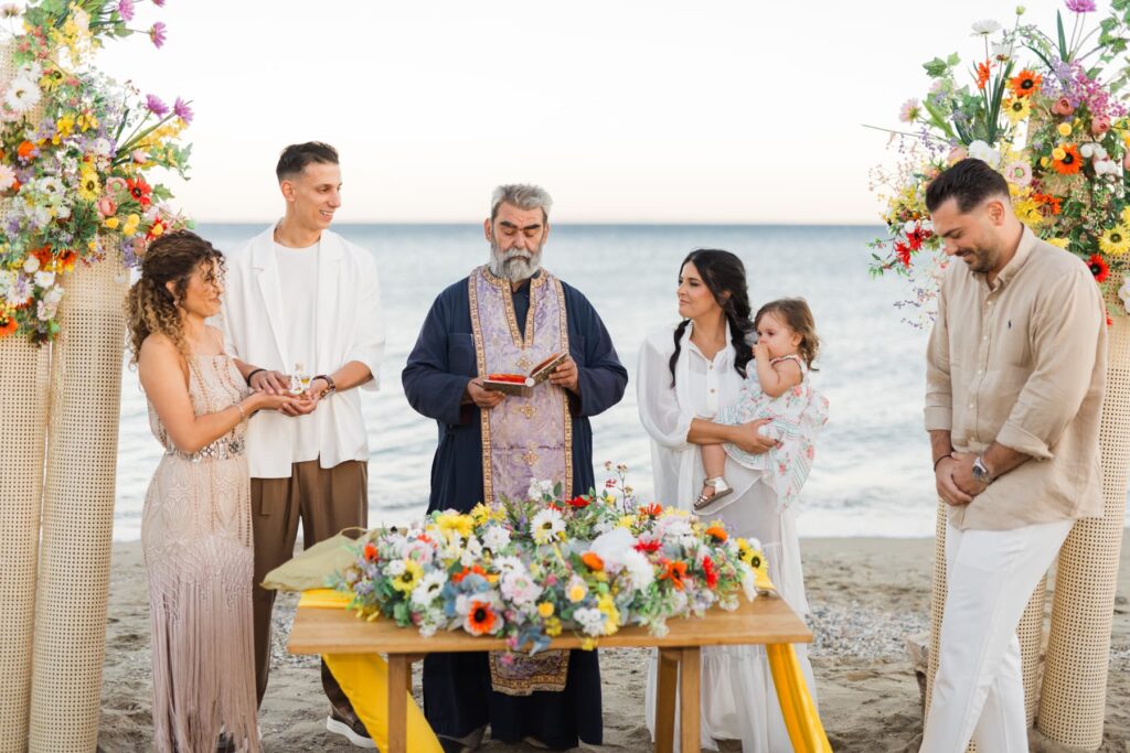 Αυθεντικές φωτογραφίες βάπτισης στο κύμα καλοκαιρινό θέμα